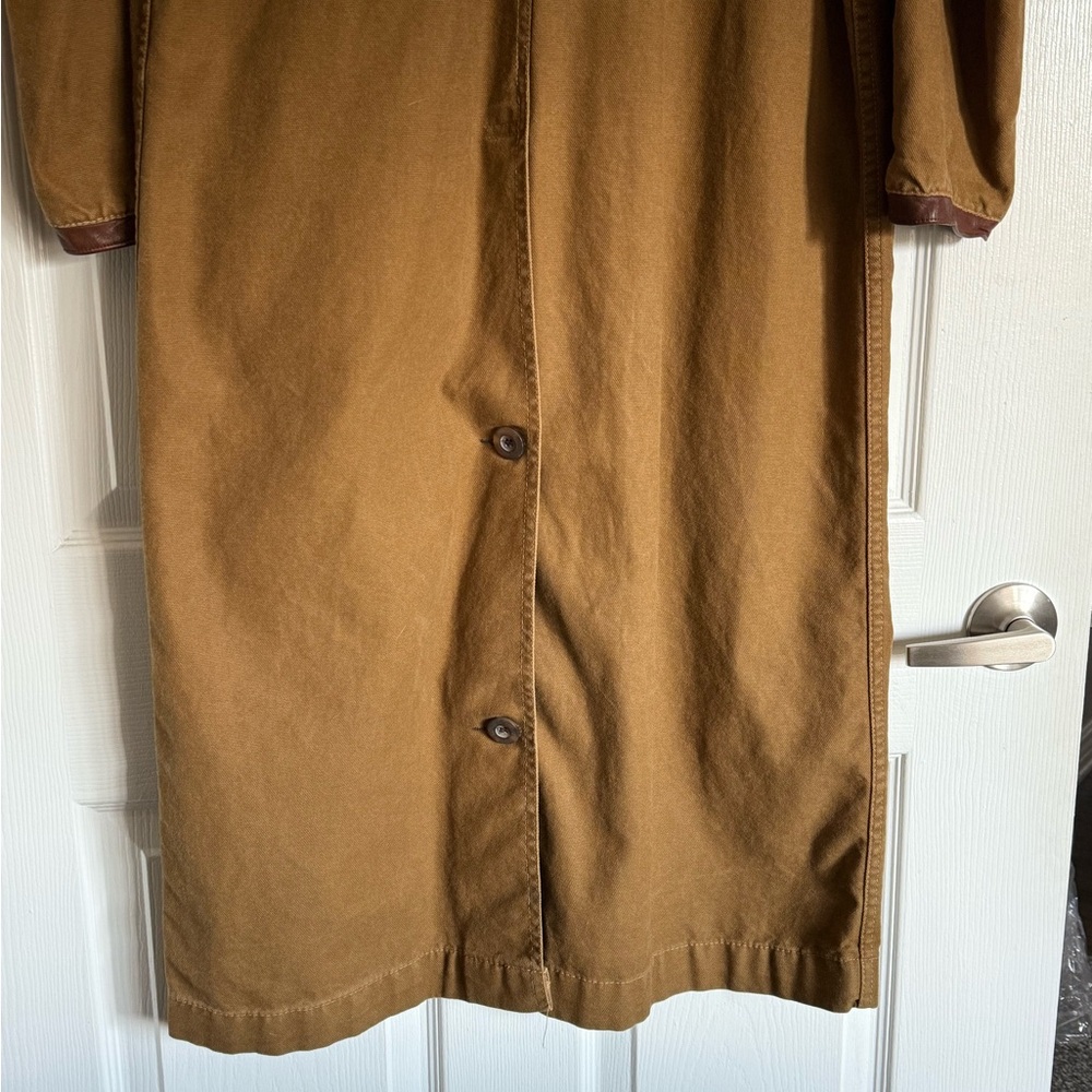 Women’s Duster Canvas Coat - Picture 3 of 6